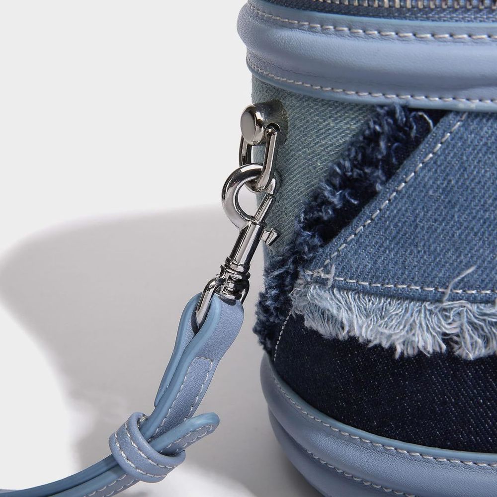 Desner Saddle Purse Patchwork Denim Top Handle Bag And Crossbody ^-^ - Picture 7 of 8
